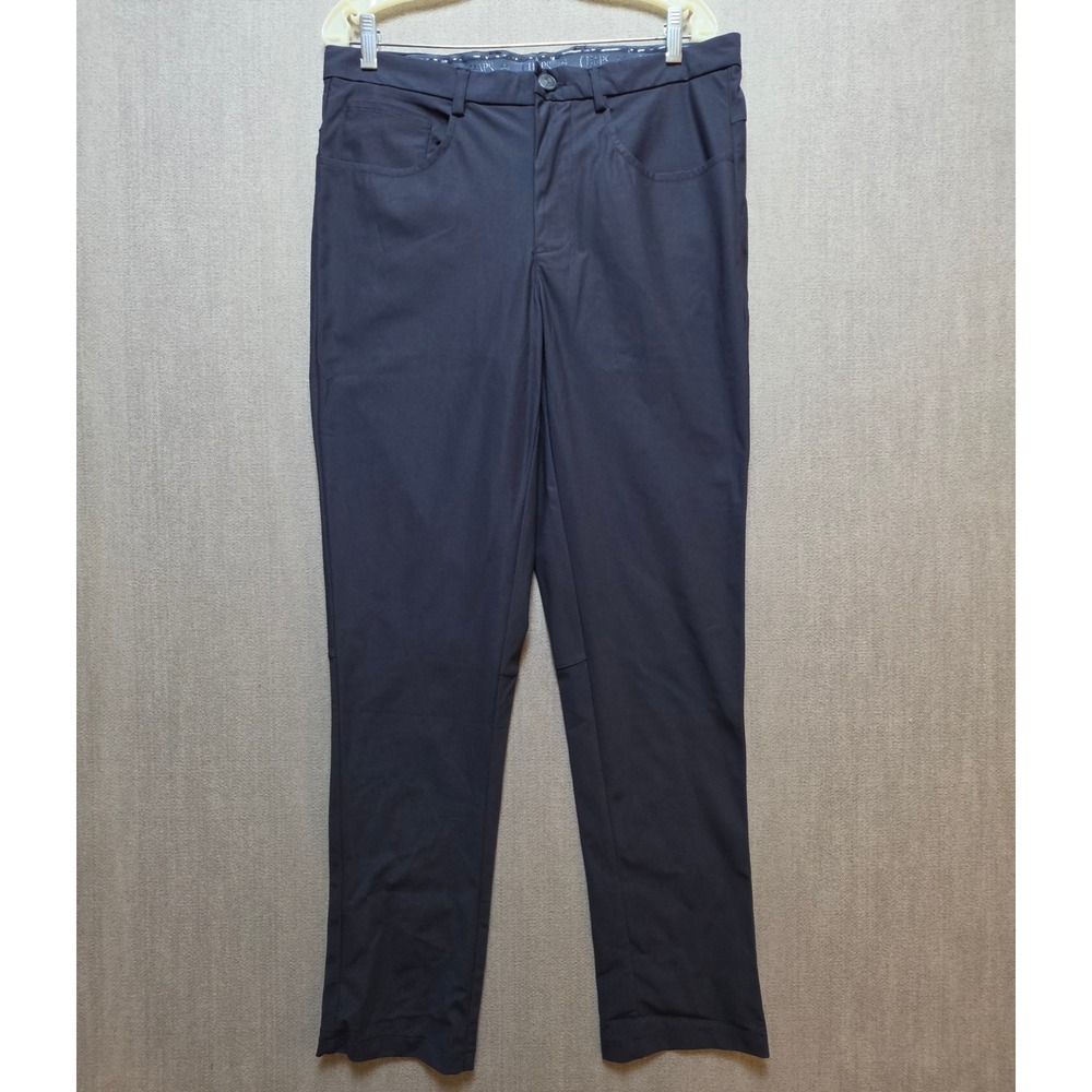 Chaps Golf Pants Men 34x31  Navy Blue Performance Five-Pocket Trousers
